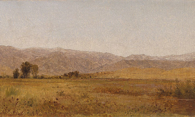 Image: John Frederick Kensett, Snowy Range and Foothills from the Valley of Valmo