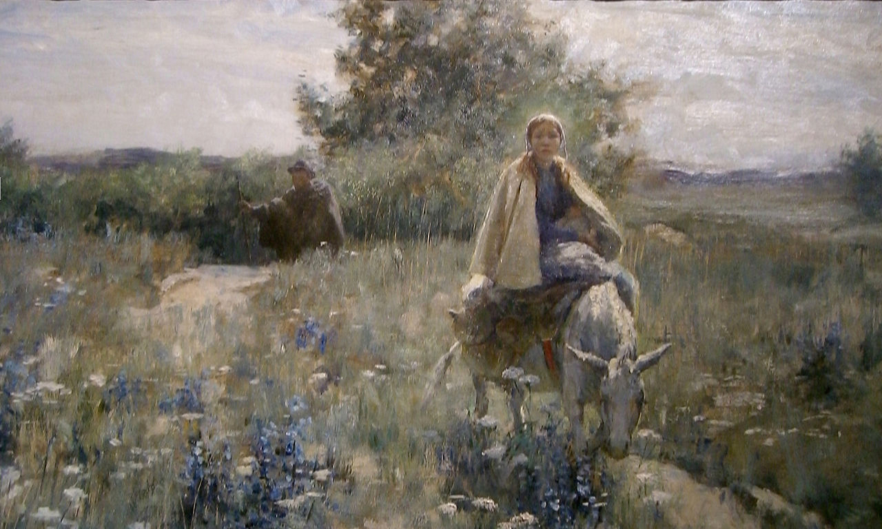 George Hitchcock, The Flight into Egypt (detail)