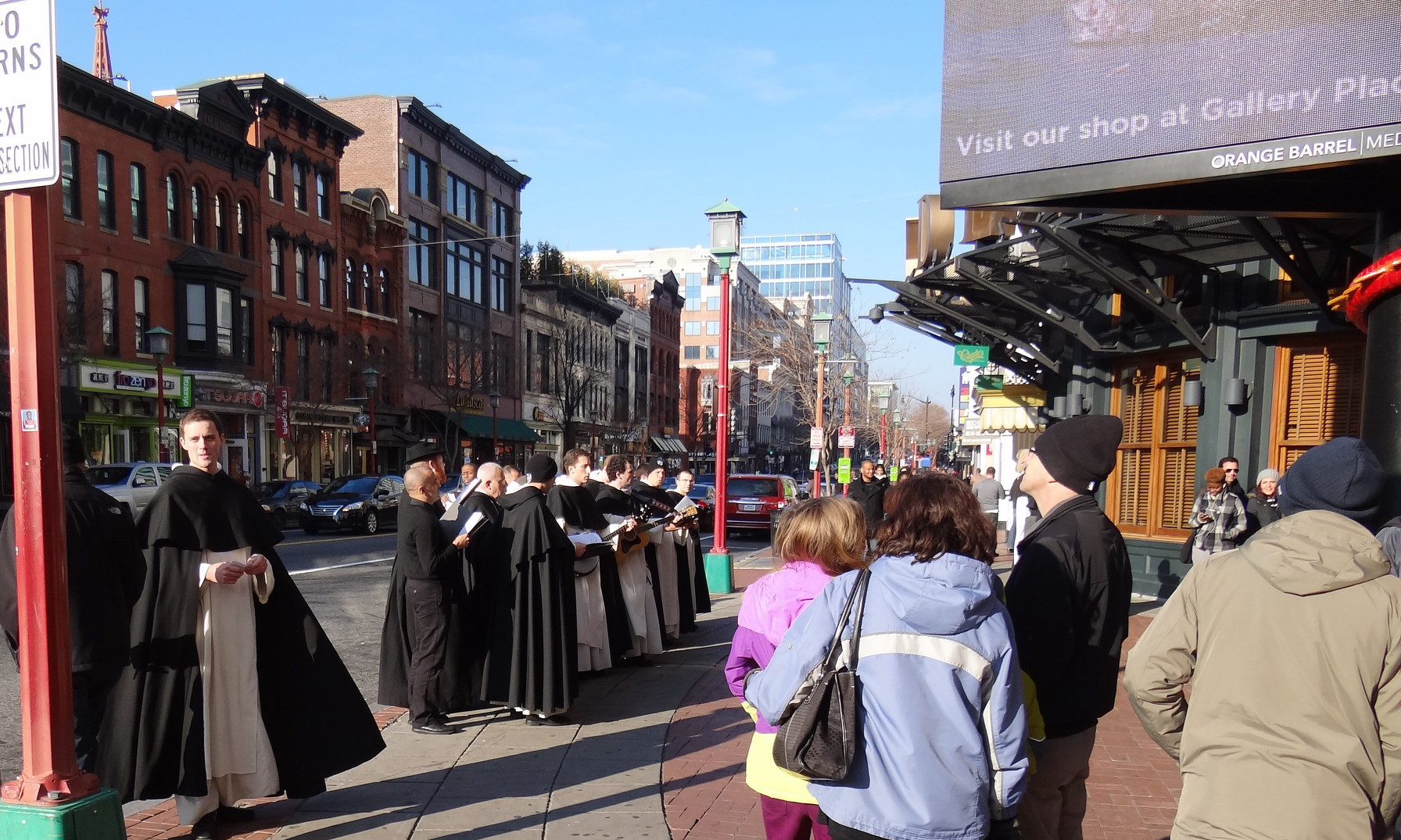 Dominicans caroling in Washington, DC. Copyright © 2012 Province of Saint Joseph.