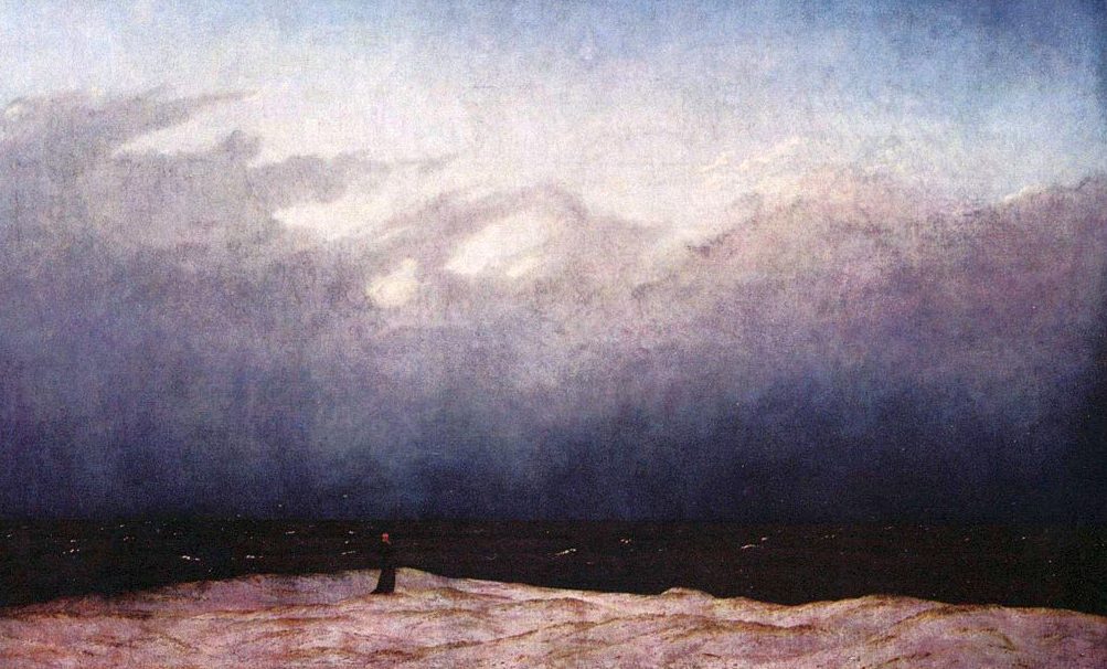 Image: Caspar David Friedrich, Monk by the Seashore.