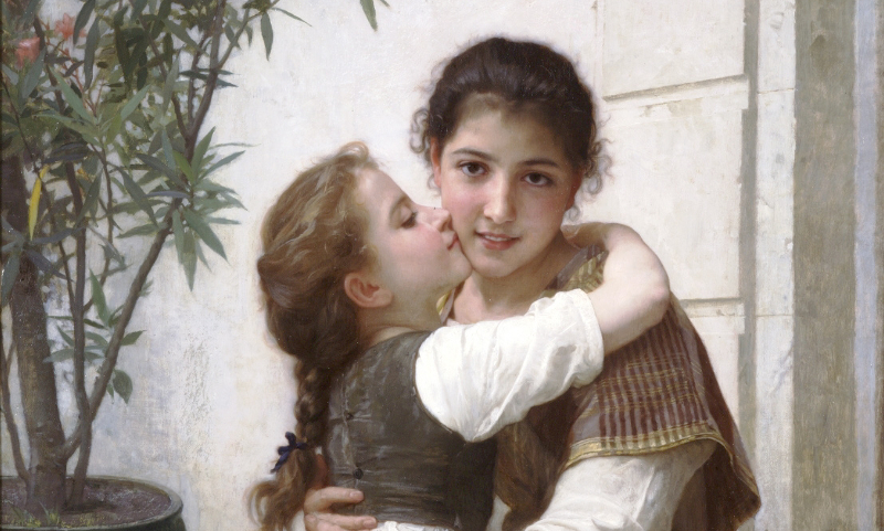 William-Adolphe Bouguereau, A Little Coaxing