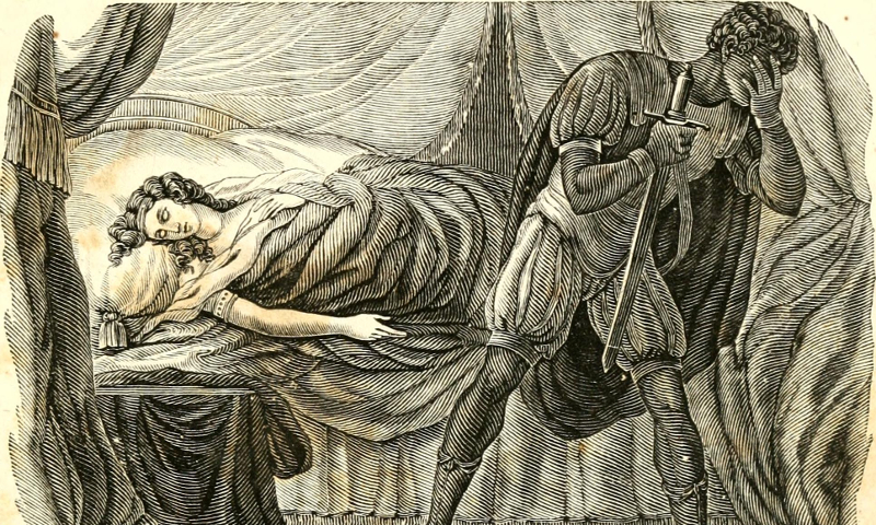 An illustration from an 1830 edition of the works of Shakespeare