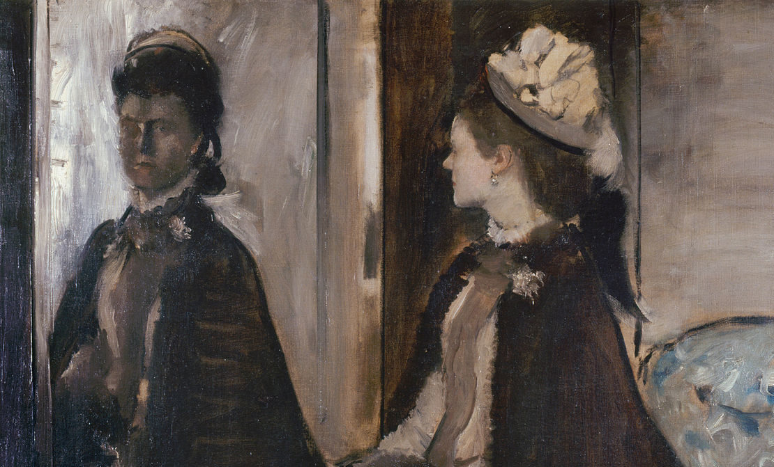 Image: Edgar Degas, Madame Jeantaud In The Mirror.