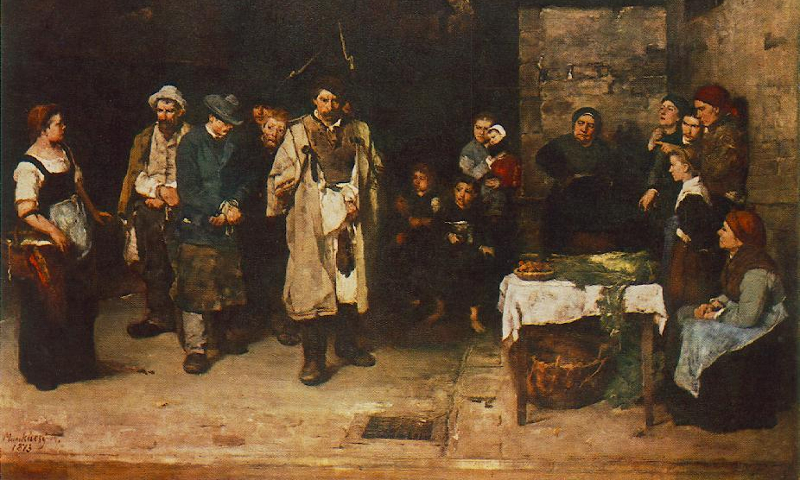 Mihaly Munkacsy, Drifters In The Night