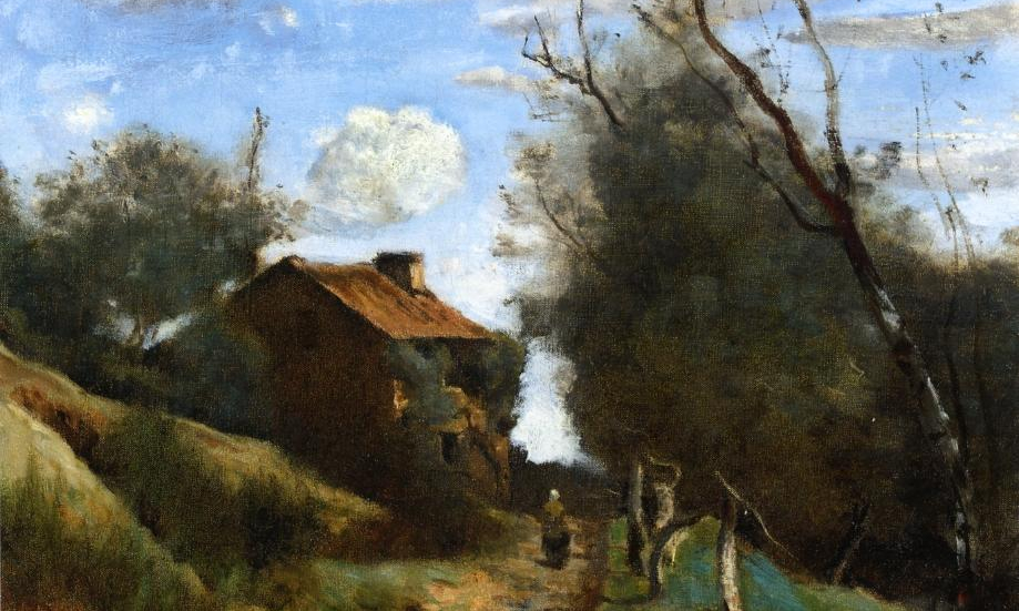 Camille Corot, Path Towards a House in the Countryside