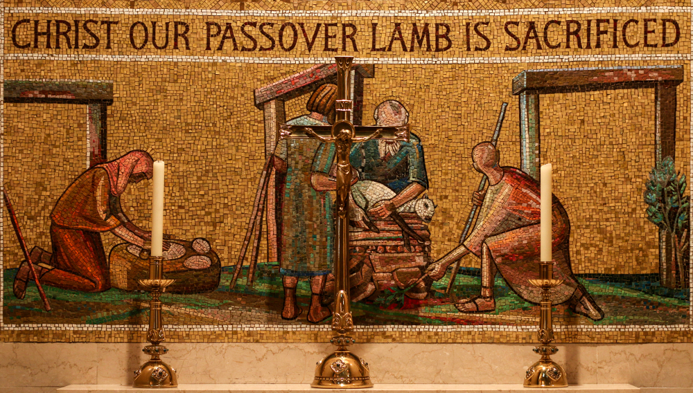 Fr. Lawrence Lew, O.P., Christ Our Passover Lamb is Sacrificed (used with permission)