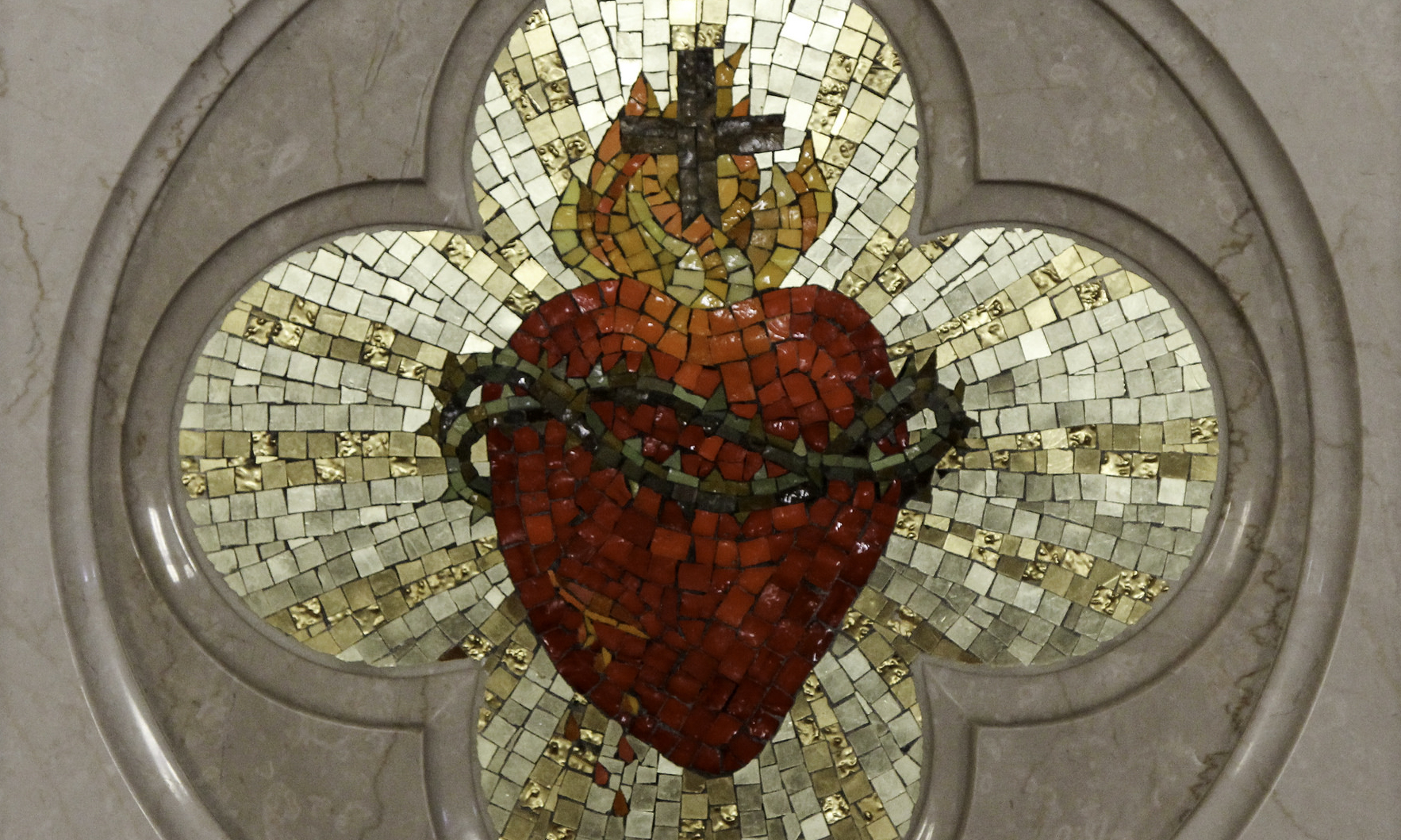 Photo by Lawrence Lew, Mosaic of the Sacred Heart (used with permission).