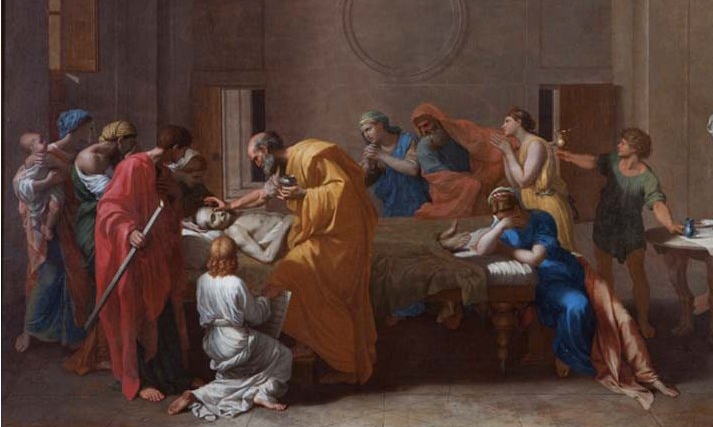 Image: Nicolas Poussin, L'Extrême Onction, Les Sept sacrements.