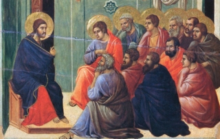 Duccio, Christ preaches the Apostles