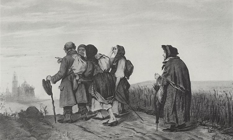 Vasily Perov, On a pilgrimage.