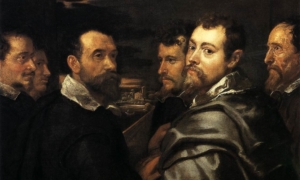 Peter Paul Rubens, Self-portrait in a Circle of Friends from Mantua