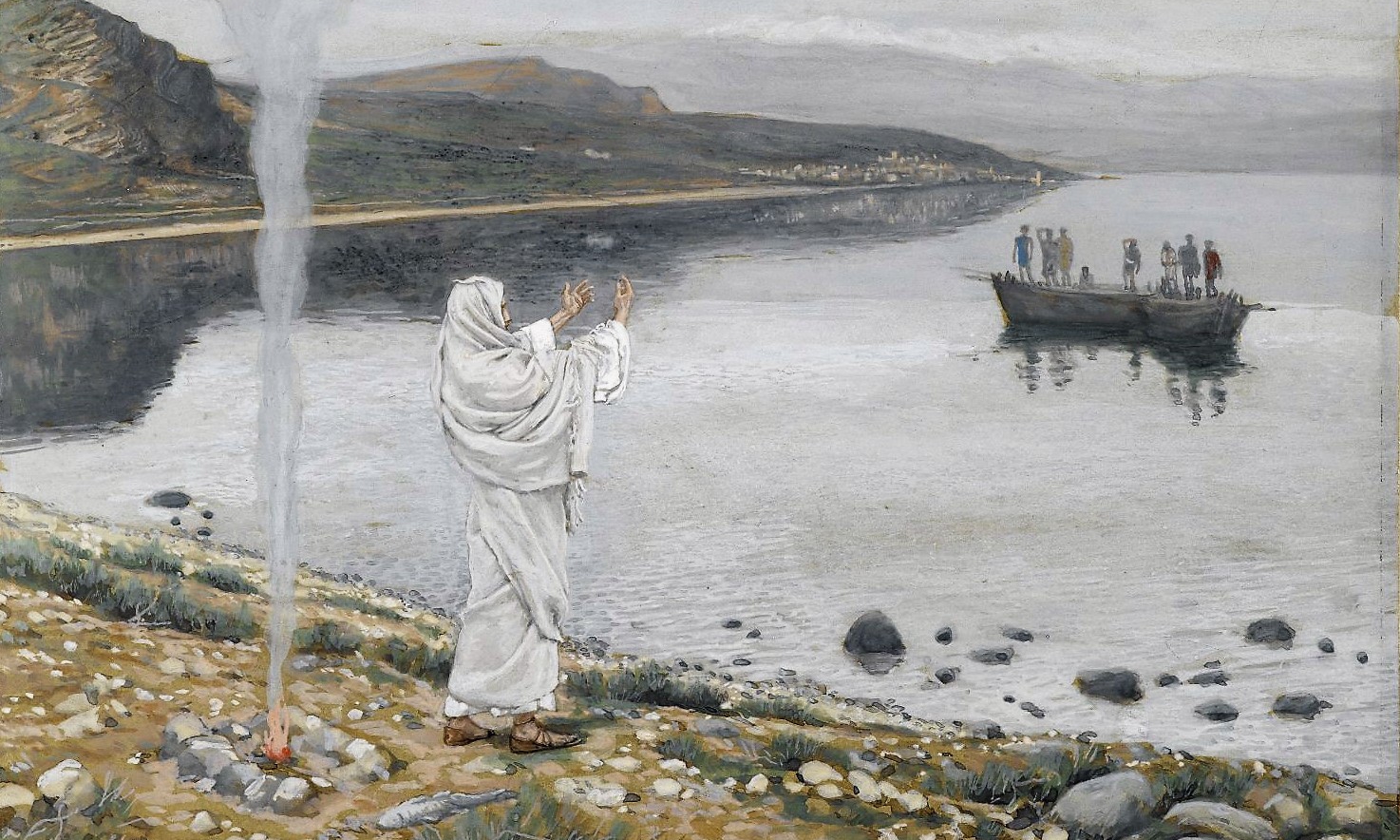 James Tissot, Christ Appears on the Shore of Lake Tiberias