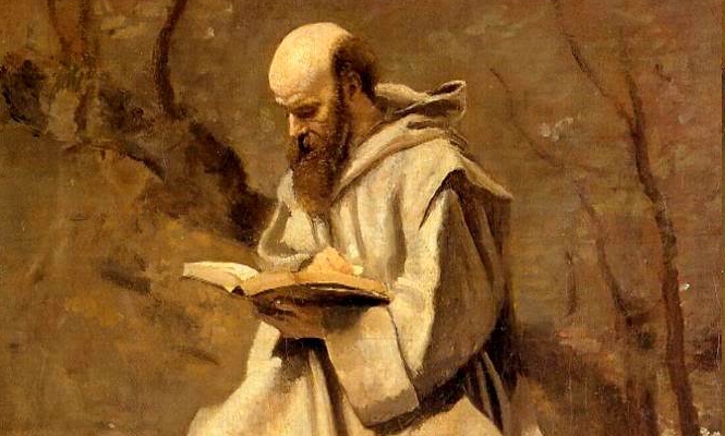 Jean-Baptiste Corot, Monk Reading