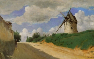 Camille Corot, Windmill on the Cote de Picardie, near Versailles